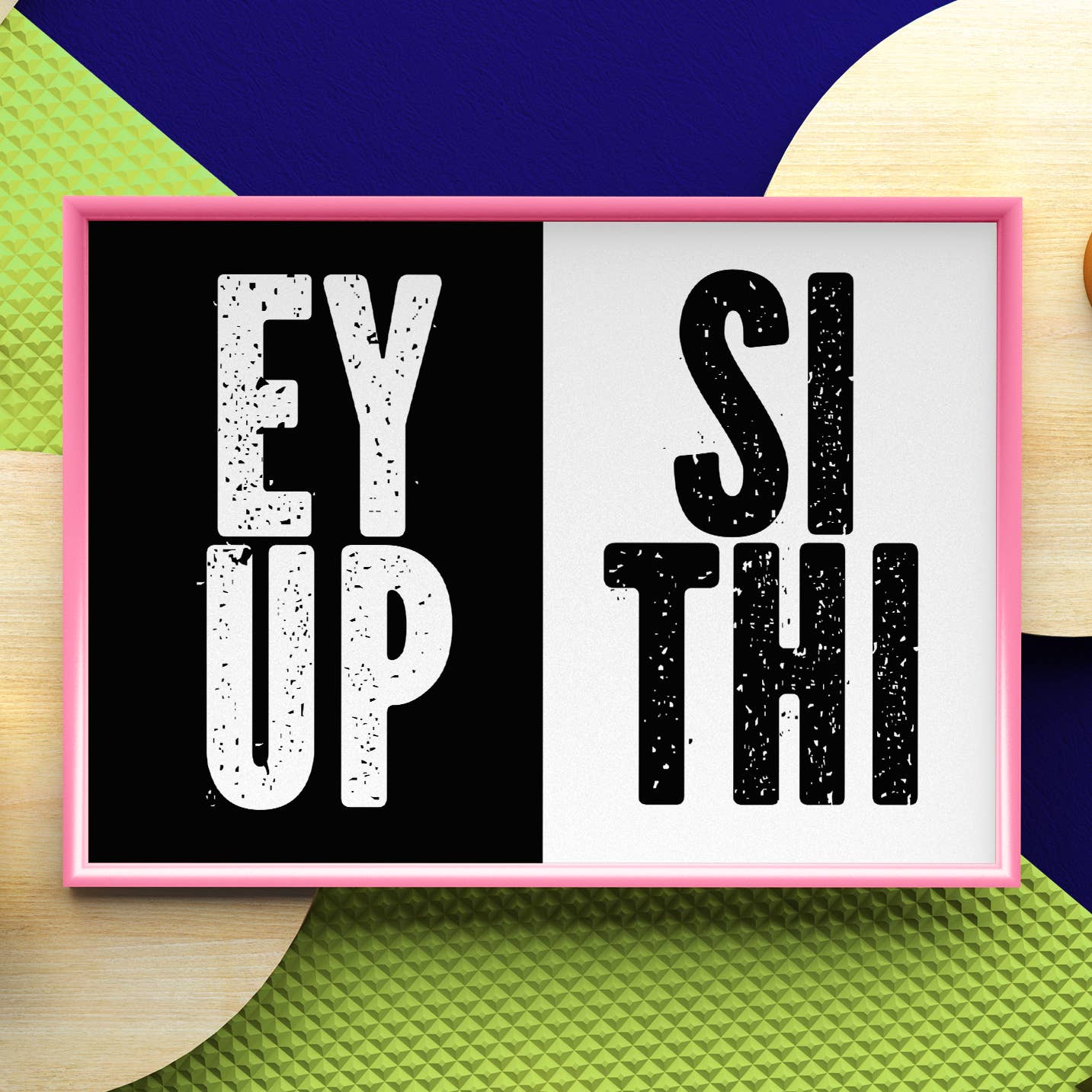 Prints With Personality – wholesale Art print – Yorkshire, UK: Ey up, si thi print (Size A5/A4/A3)2