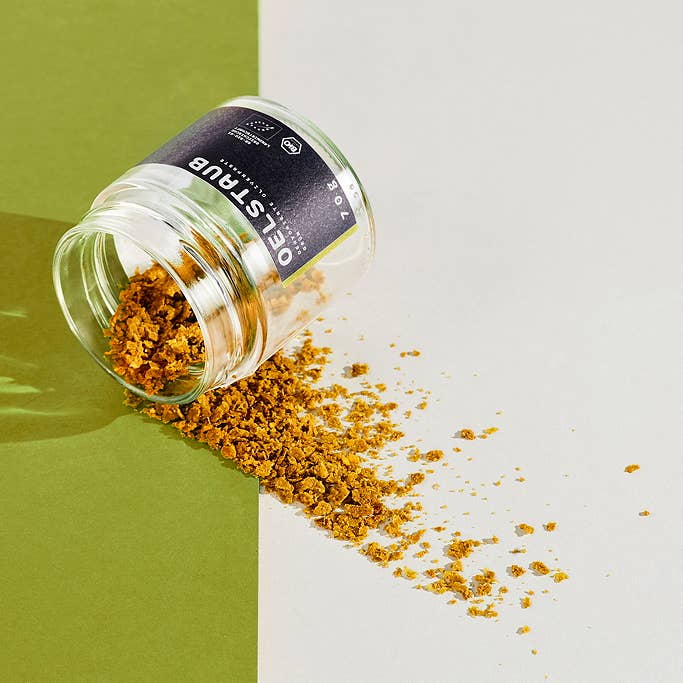 O.E.L. - Thalassa GmbH & Co. KG - Wholesale Dried Spice Mix - OelStaub Green 70 g - organic olive flakes for seasoning2