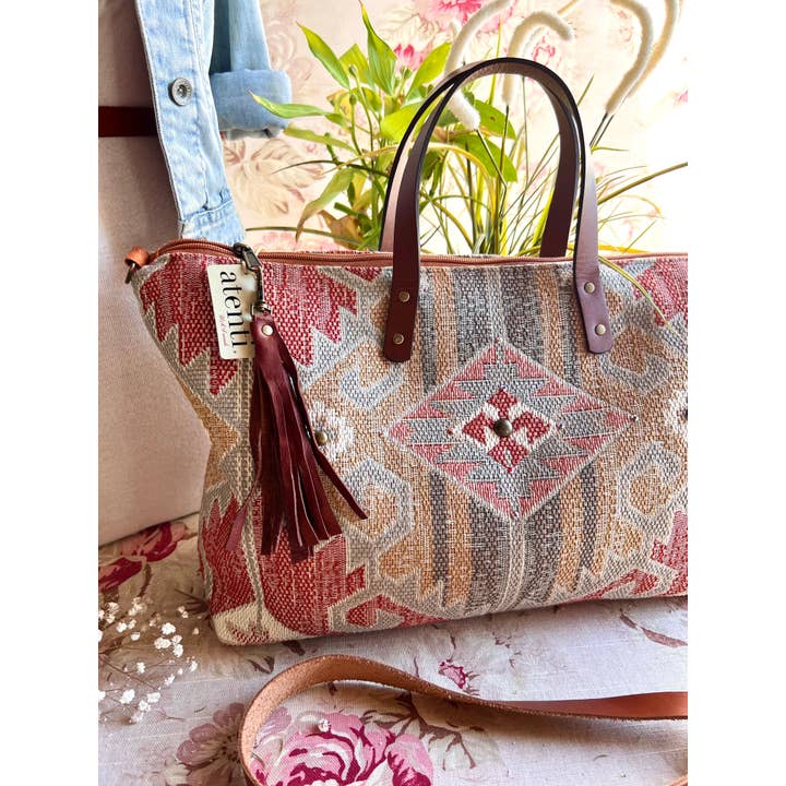 Atenti - Wholesale Tote Bag - Women's - USA Handcrafted Carryall Tote Bag, Blaze Buddy Bag8