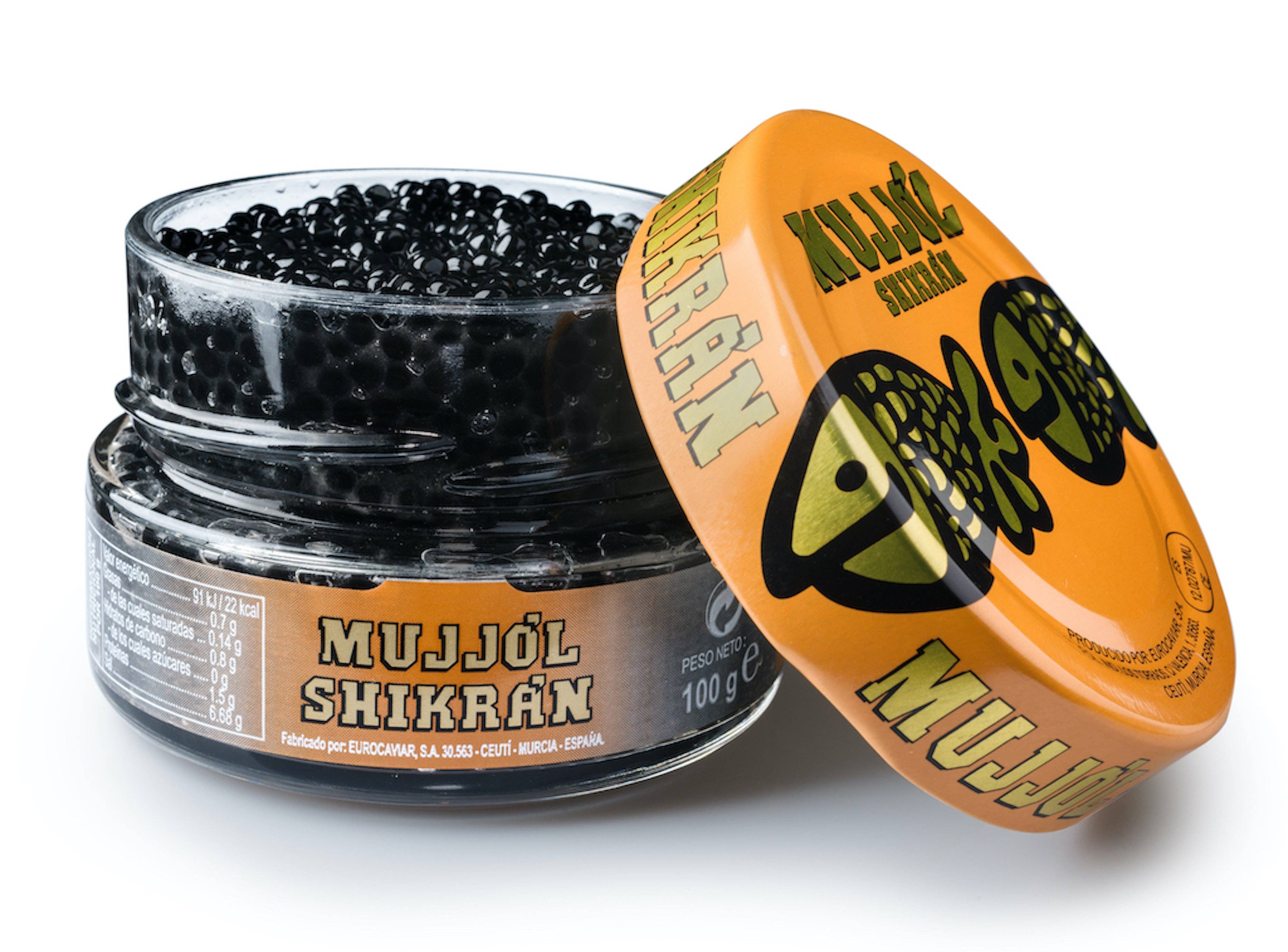 Duke's Gourmet - Wholesale Fish/seafood - Eurocaviar - Shikran - Mullet Roe Caviar Pearls Black, 3.52 oz [100 g]0