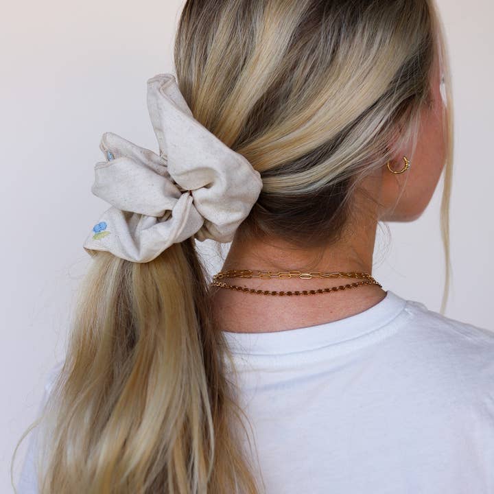 KAXI - Wholesale Scrunchie - Women's - CREAM FARMERS MARKET CORSET SCRUNCHIE10