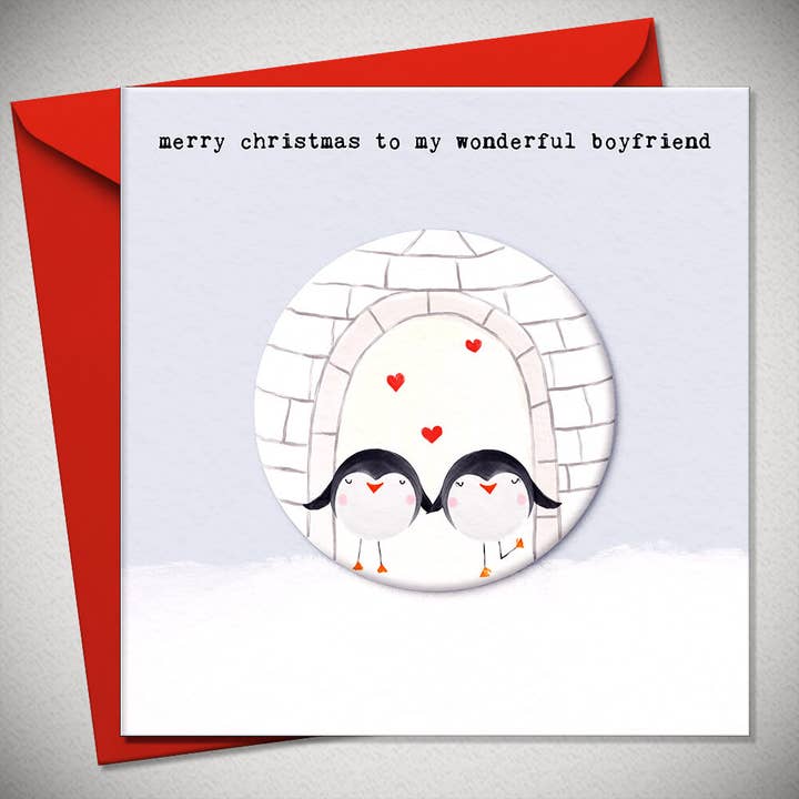 merry christmas to my wonderful boyfriend for wholesale by Bexy Boo Ltd