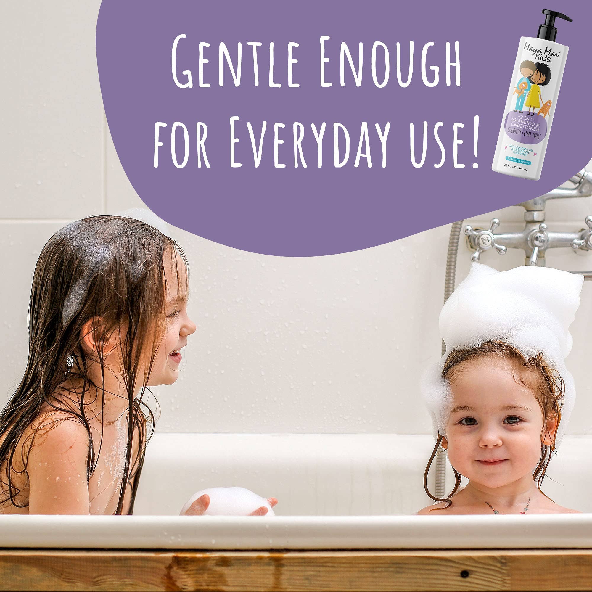 Maya Mari Kids Haircare - Wholesale Hair Conditioner - Baby - Maya Mari Kids 2-in-1 Shampoo and Conditioner With Coconut4