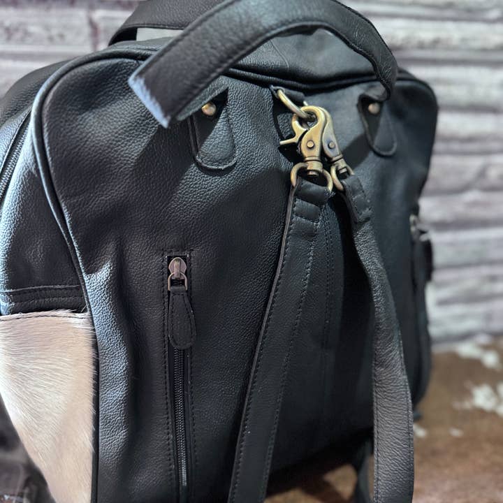 FRINGE & LUXE - Wholesale Diaper Bag - Baby - Cowhide saddle blanket backpack/ diaper bag7