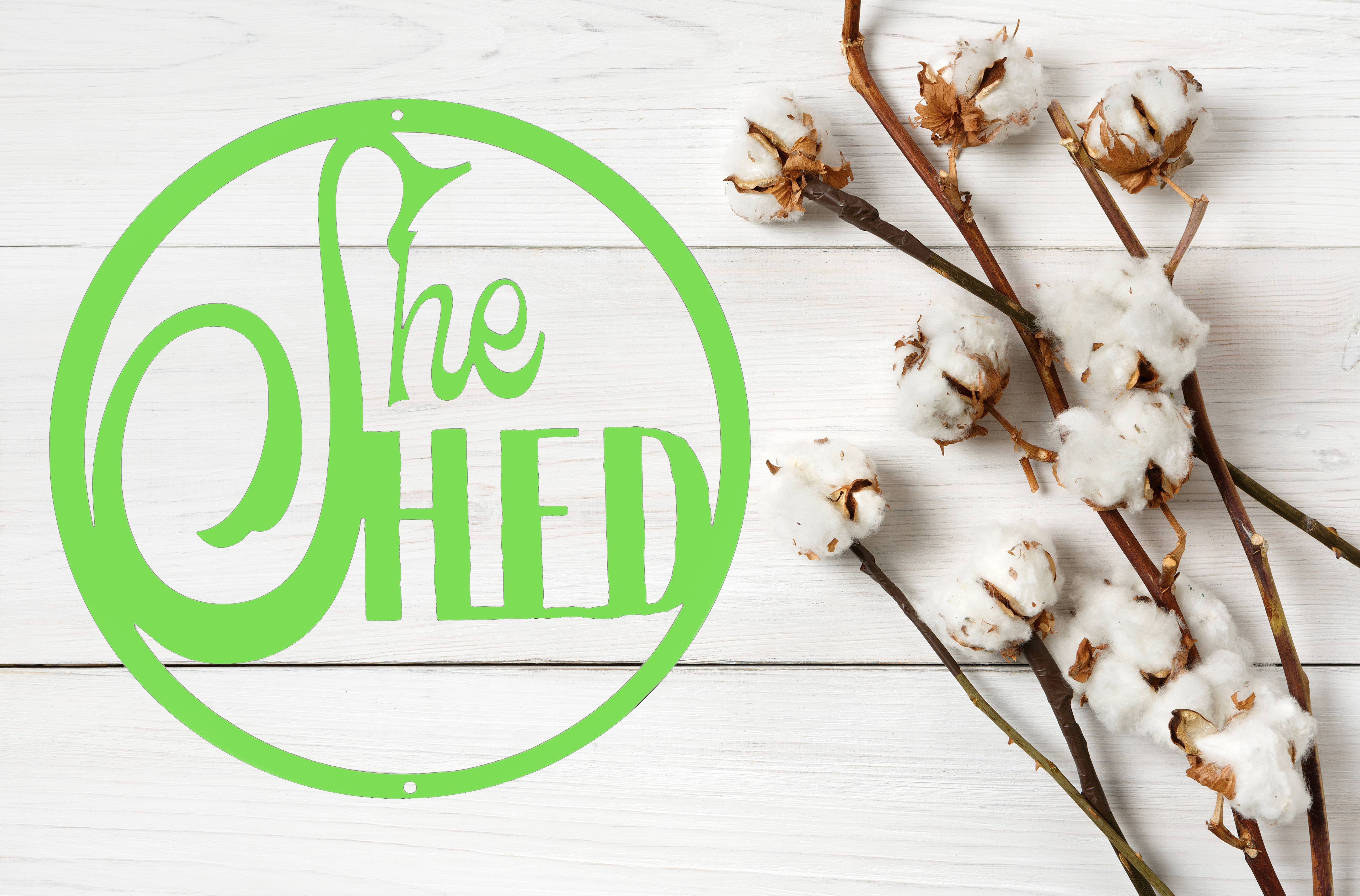 White Barn Decor - Wholesale Sign - She Shed Metal Cutout7