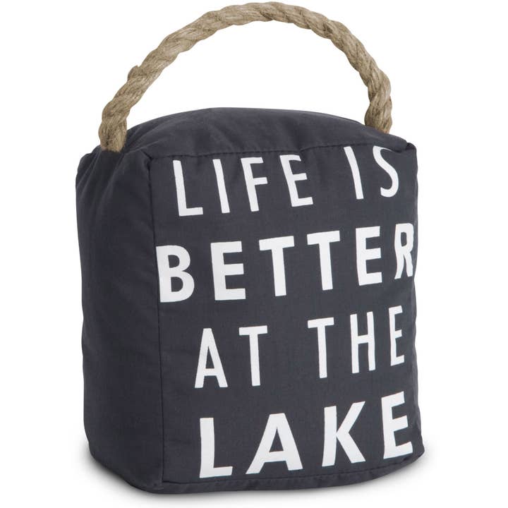 Pavilion - Wholesale Door Stop - At the Lake - 5" x 6" Dark Gray Door Stopper