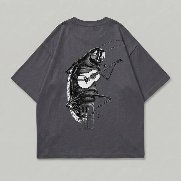 T-shirt masculina corte boxy blattanew por atacado de Mary Cotton Couture