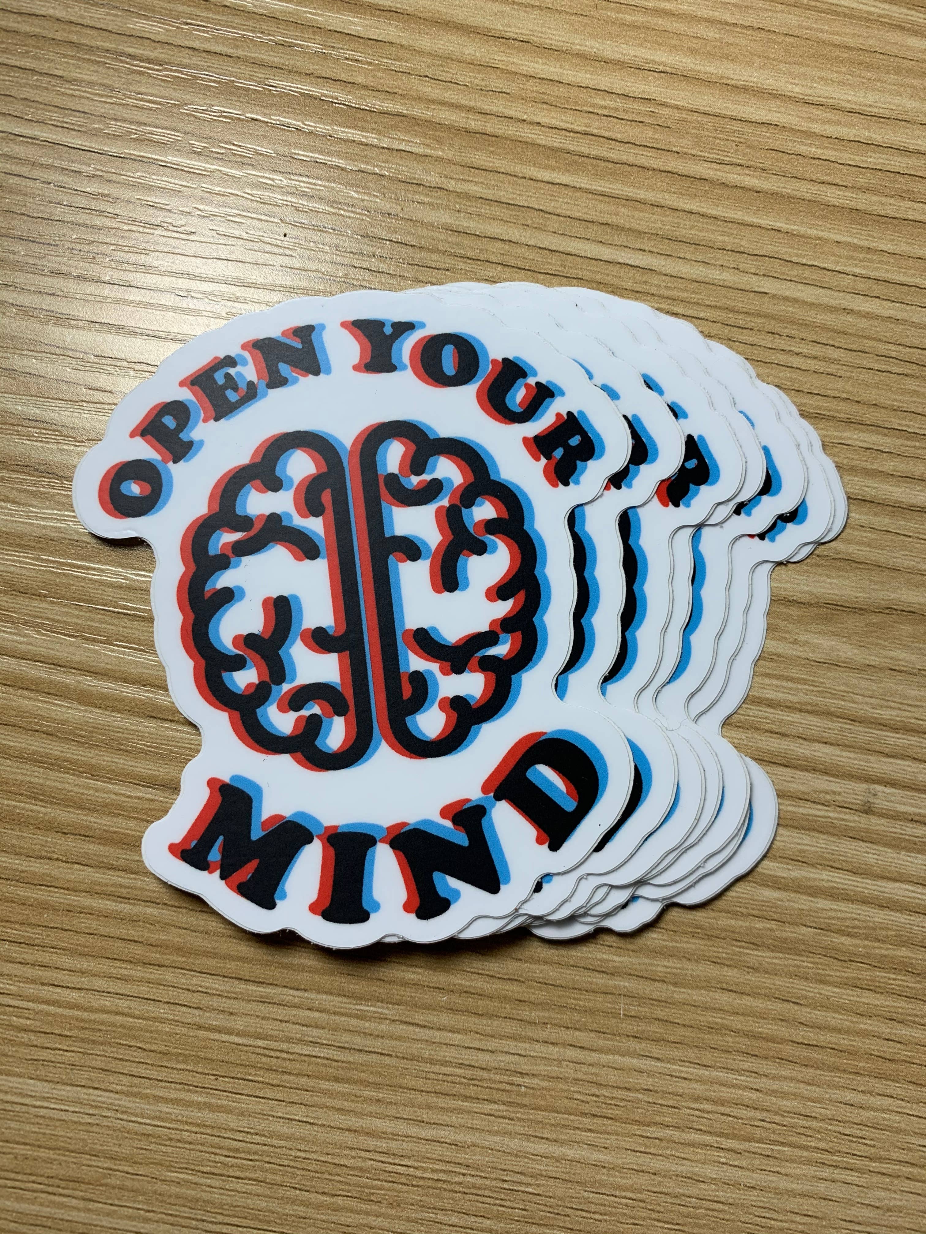 Christina iDesigns - Wholesale Sticker - Open your mind 3d brain sticker3