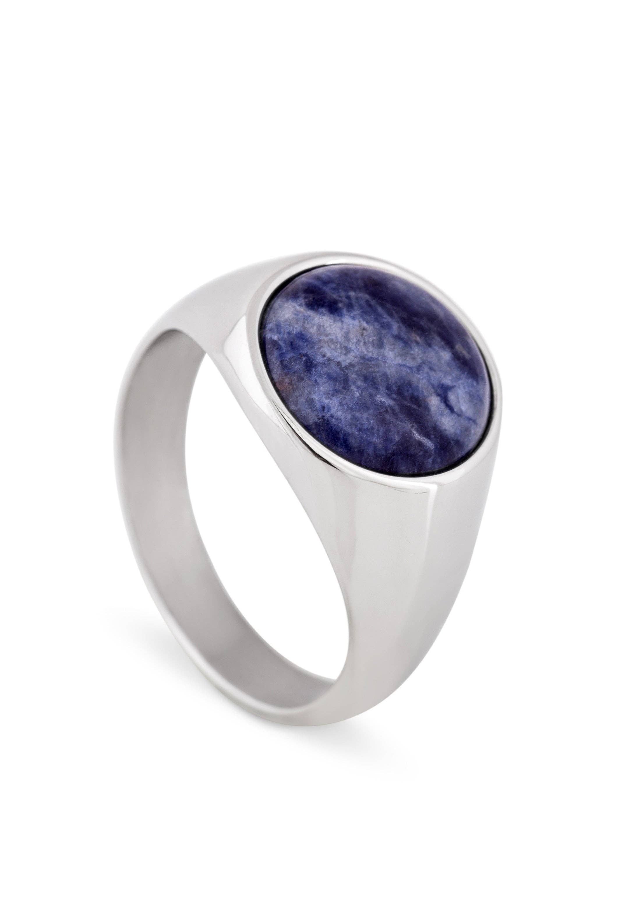 Blackskies - Wholesale Cocktail/Statement Ring - Coruscent Ring Silver-Sodalite8