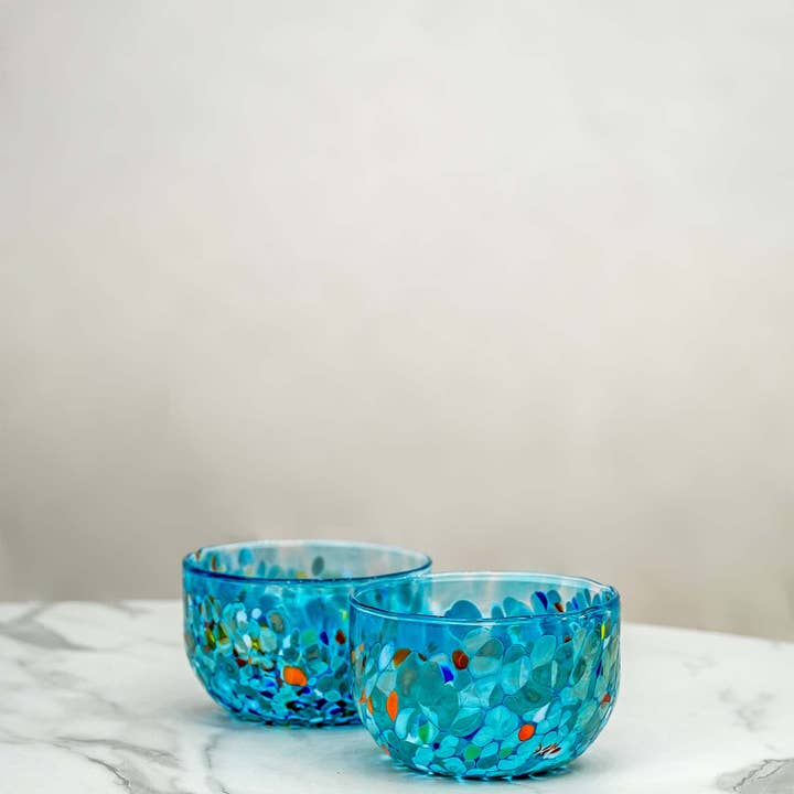 Set of 2 Elegance Collection blown-glass bowls for wholesale by Murano Dream