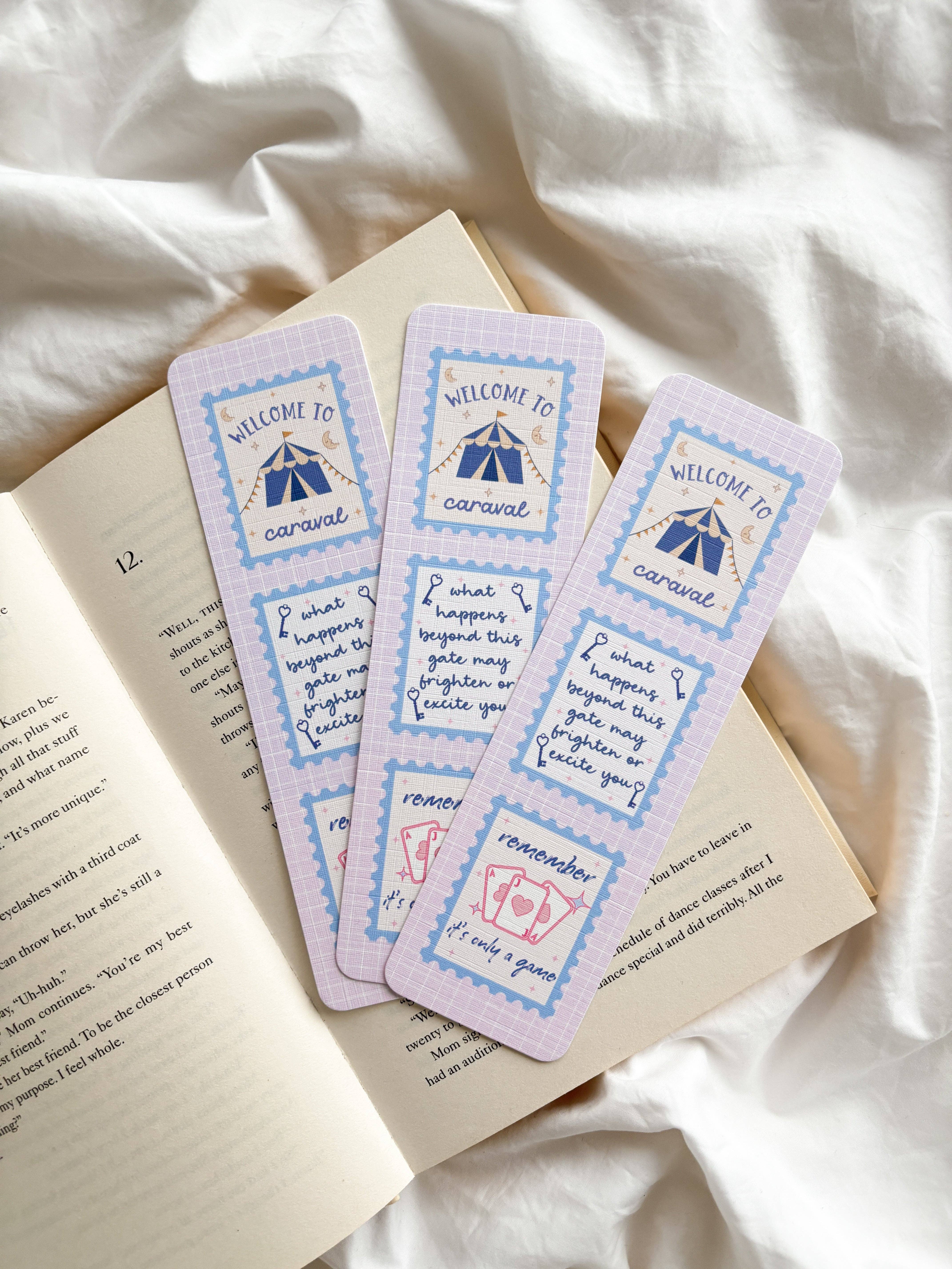 Fleurs on Sunday - Wholesale Bookmark - Caraval Stamp Bookmark | Fantasy Bookmark1