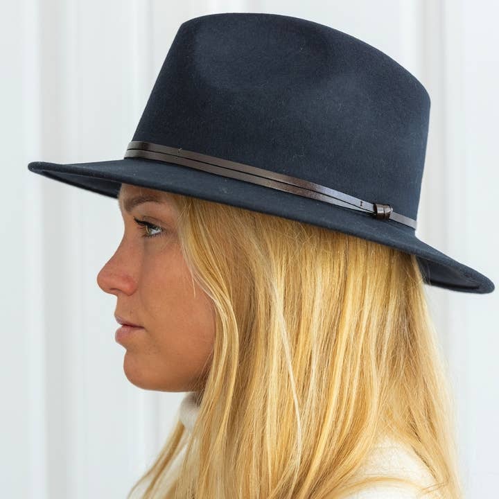TRAVAUX EN COURS... - Wholesale Fedora - Women's - FELT HAT - leather band, sewn brim62