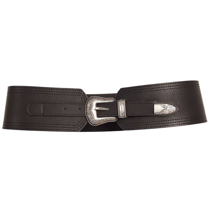 Axesoria West - Wholesale Belt - Women's - Wide Width Contour Waist Belt w/ Western Buckle Set