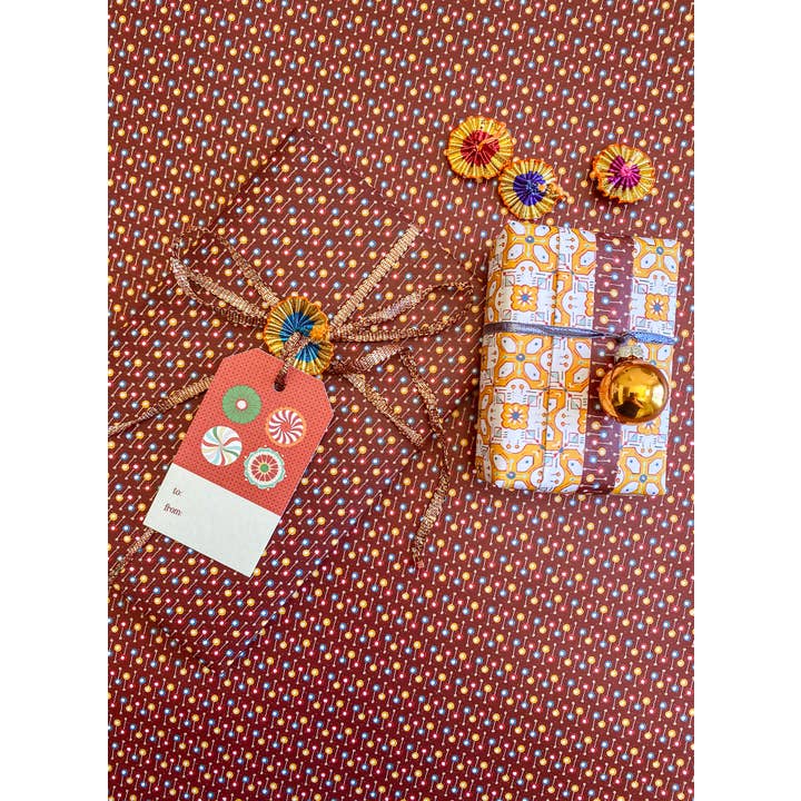 re:mused studio – wholesale Flat wrap – Festile Gift Wrap Sheet-Double Sided16