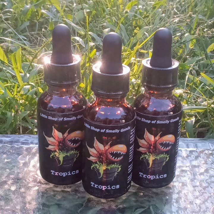 Tropics Beard Oil for wholesale by Little Shop of Smelly Goods
