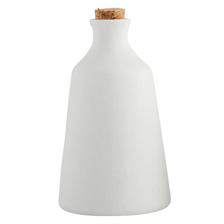 White Ceramic Cork Vase Lg for wholesale by Angle