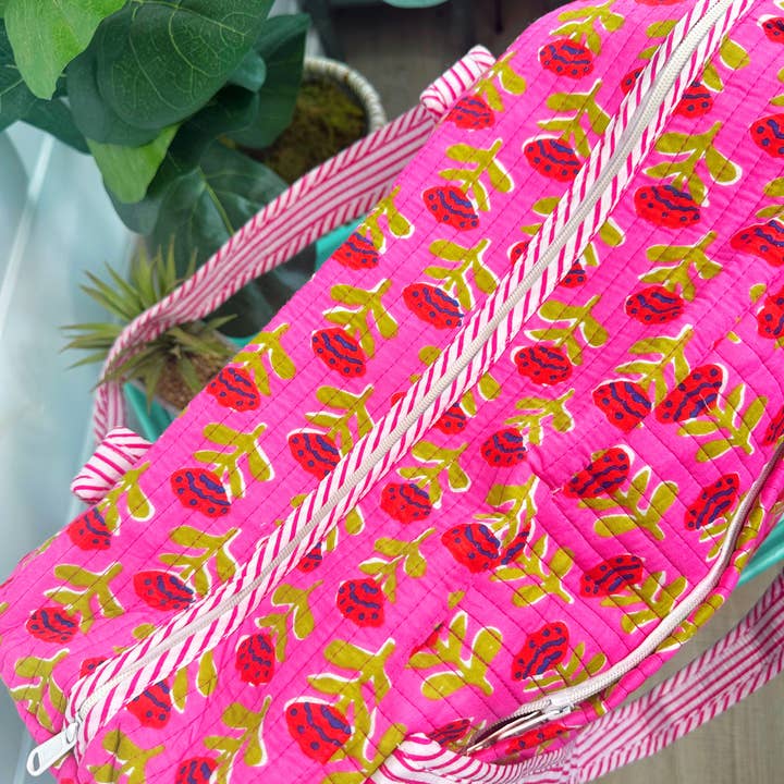 Folklore Couture - Wholesale Weekender Bag - Women's - Quilted Duffle Bag | Weekender Travel Overnight Bag | Floral