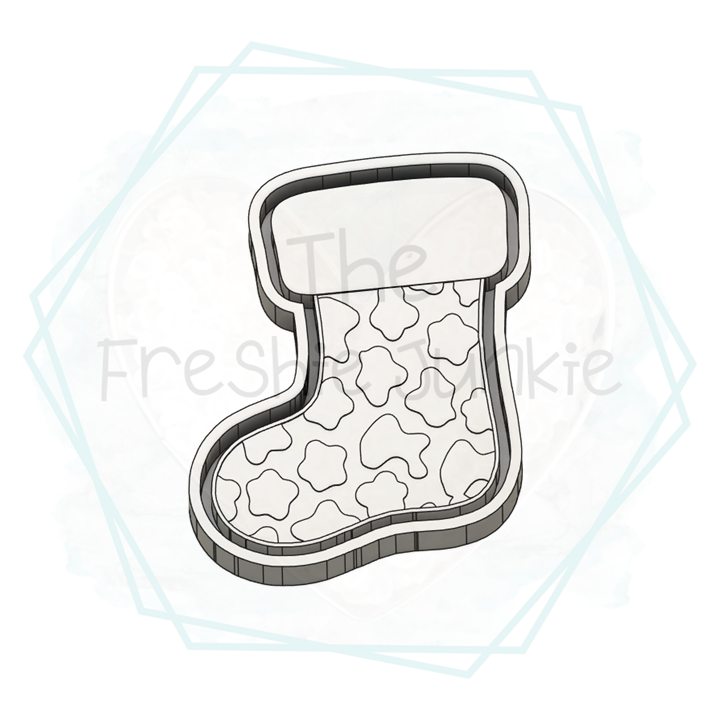 The Freshie Junkie, LLC – wholesale Craft supplies – *NEW RELEASE* Cow Print Stocking Freshie Mold0