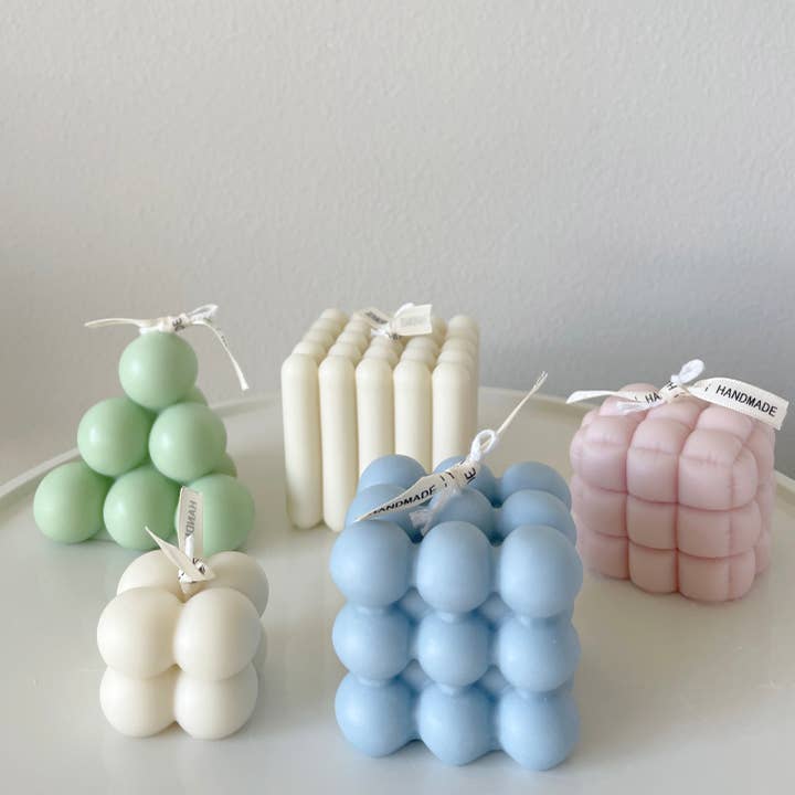 LA AROMA CANDLE CO. - Wholesale Pillar candle - Decorative Bubble Cube Candles8