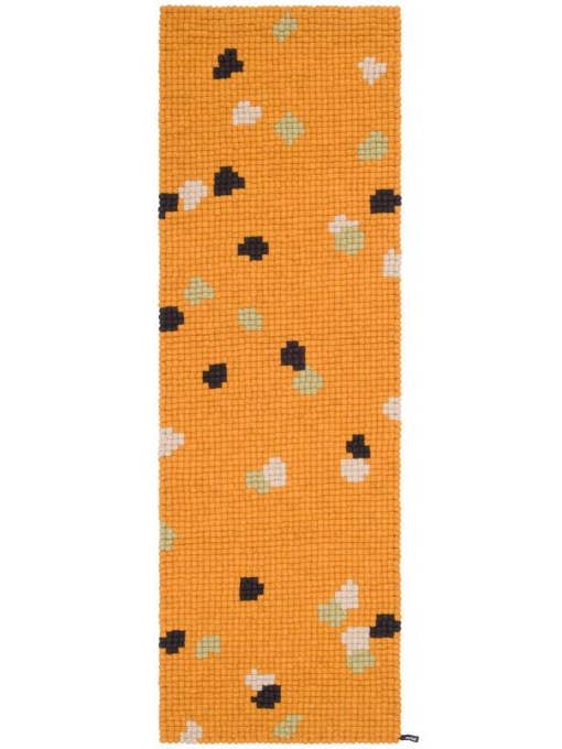 Terra Sun tapis en boules de feutre rectangulaire 100% laine pour la vente par myfelt