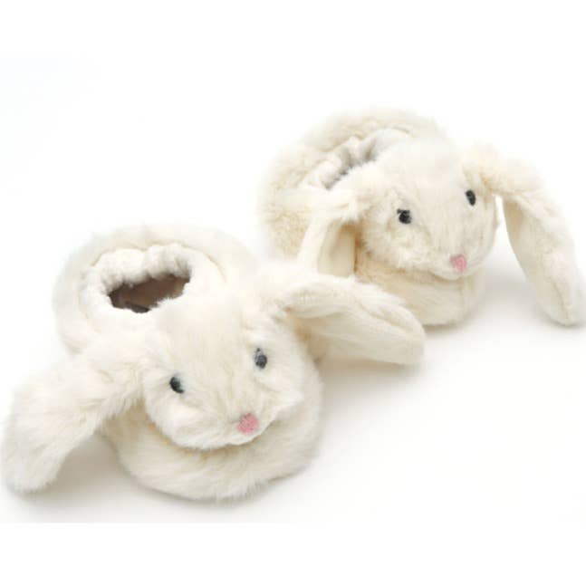 Jomanda Soft Toys & Accessories - Wholesale Slippers - Baby - Bunny Baby Soft Slippers, House Shoes Cream, 0-6 months