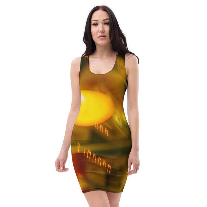 Space Shuttle All Over Dress for wholesale by Flash-G Art & Apparel