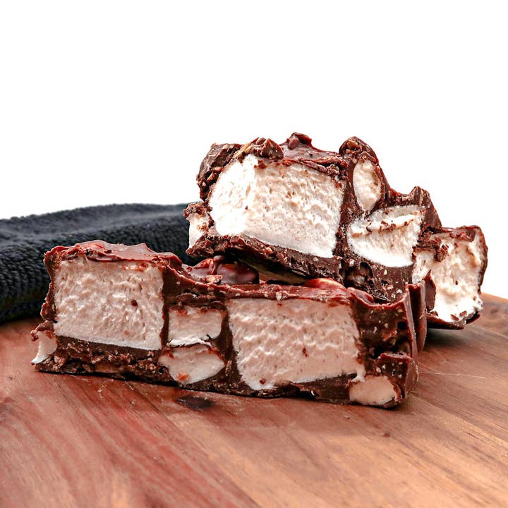 Vegan Mylk Chocolate Rocky Road for wholesale by Chocolate on The Rocks