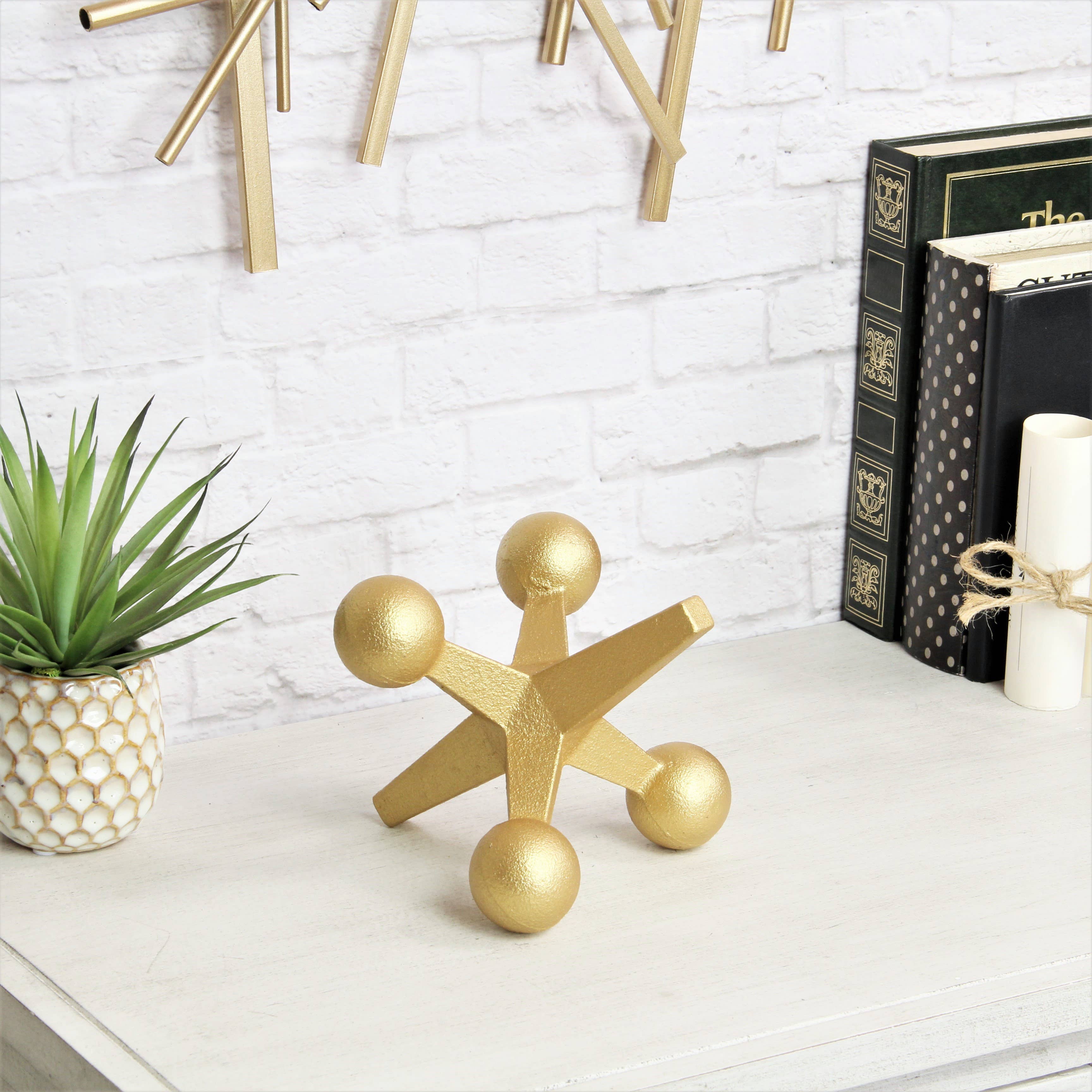 Cheungs Home Decor – wholesale Decorative tabletop object – Calix Golden Cast Iron Jack6