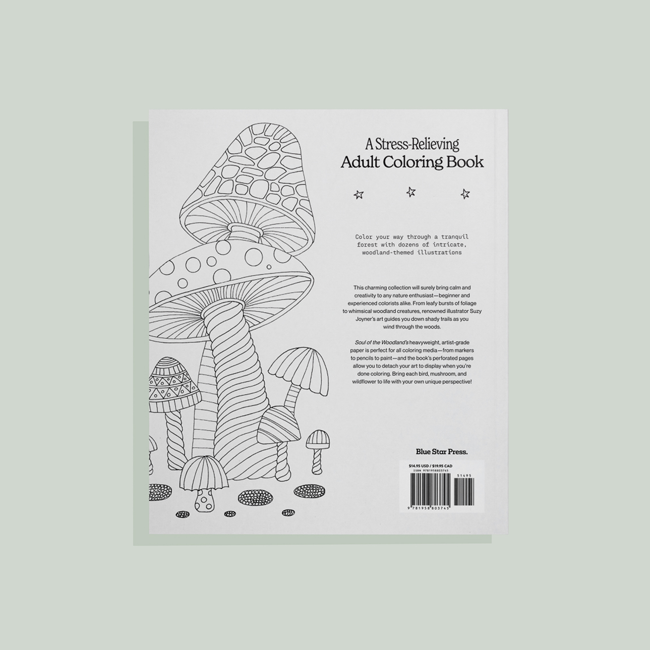 Blue Star Press - Wholesale Coloring & Activity Book - Adult - Soul of the Woodland: A Stress Relieving Adult Coloring Book4