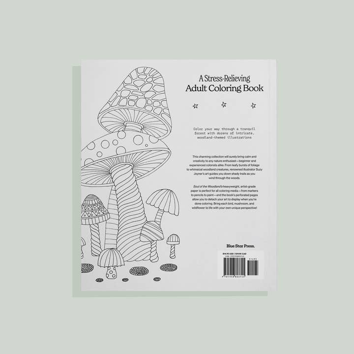 Blue Star Press - Wholesale Coloring & Activity Book - Adult - Soul of the Woodland: A Stress Relieving Adult Coloring Book4