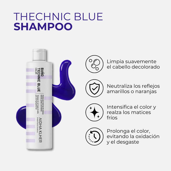 Aidha Klher - Wholesale Hair Shampoo - Technic Blue Shampoo | Anti-brass treatment1
