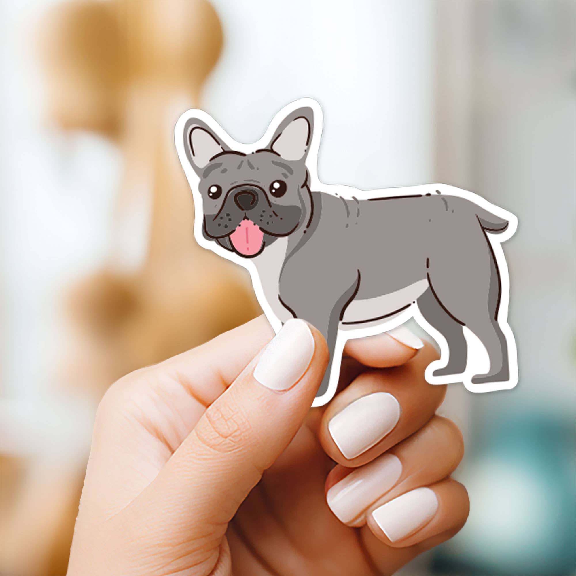 The Stickerie - Wholesale Phone & Laptop Stickers - French Bulldog Sticker3