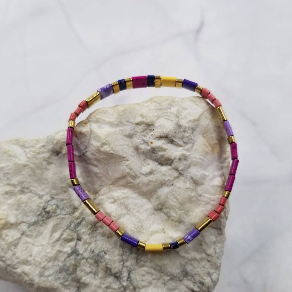 The Pretty Jewellery - Wholesale Beaded Bracelet - Summer Colorful Tila Beaded Bracelets2