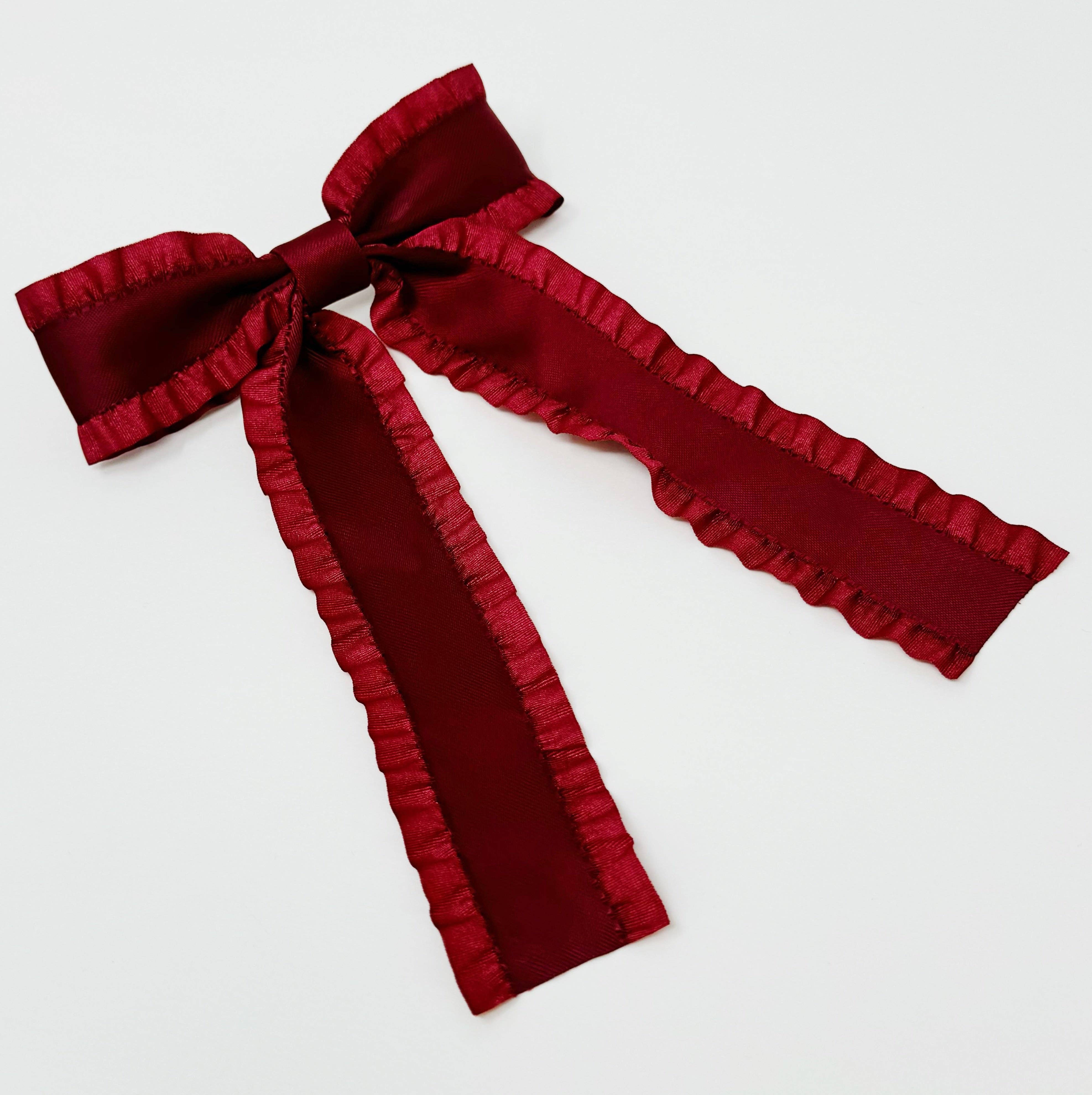 Ellison+Young - Wholesale Hair Clip - Women's - Love Game Frill Bow Hair Clip5