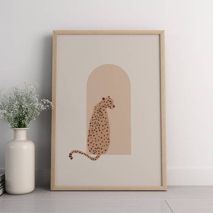 Poster Boho Guépard n°3 pour la vente par el&chic