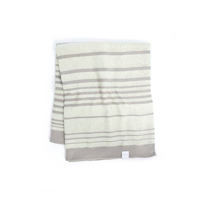 Abstract - Wholesale Beach Towel - Textured cotton and linen beach towel with striped effect3