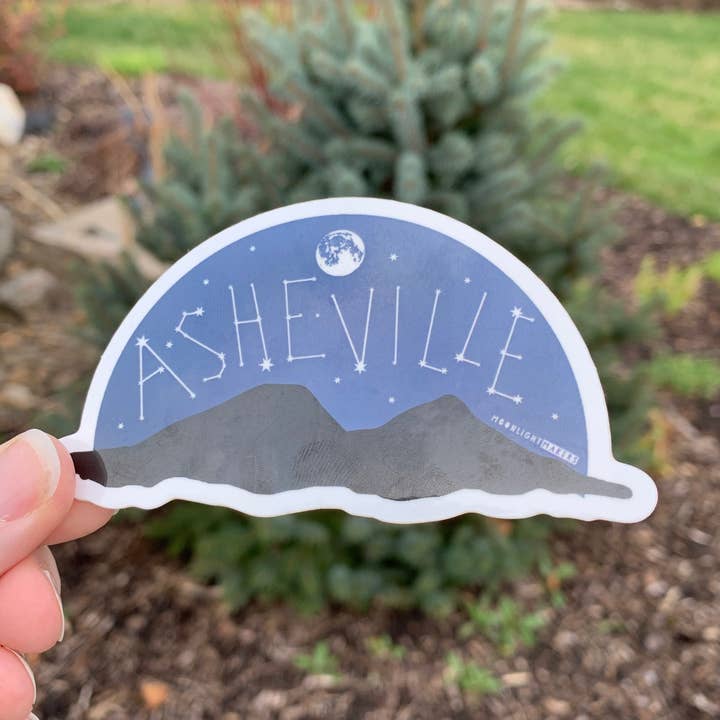 Asheville, NC Constelação - Autocolantes por atacado de Moonlight Makers