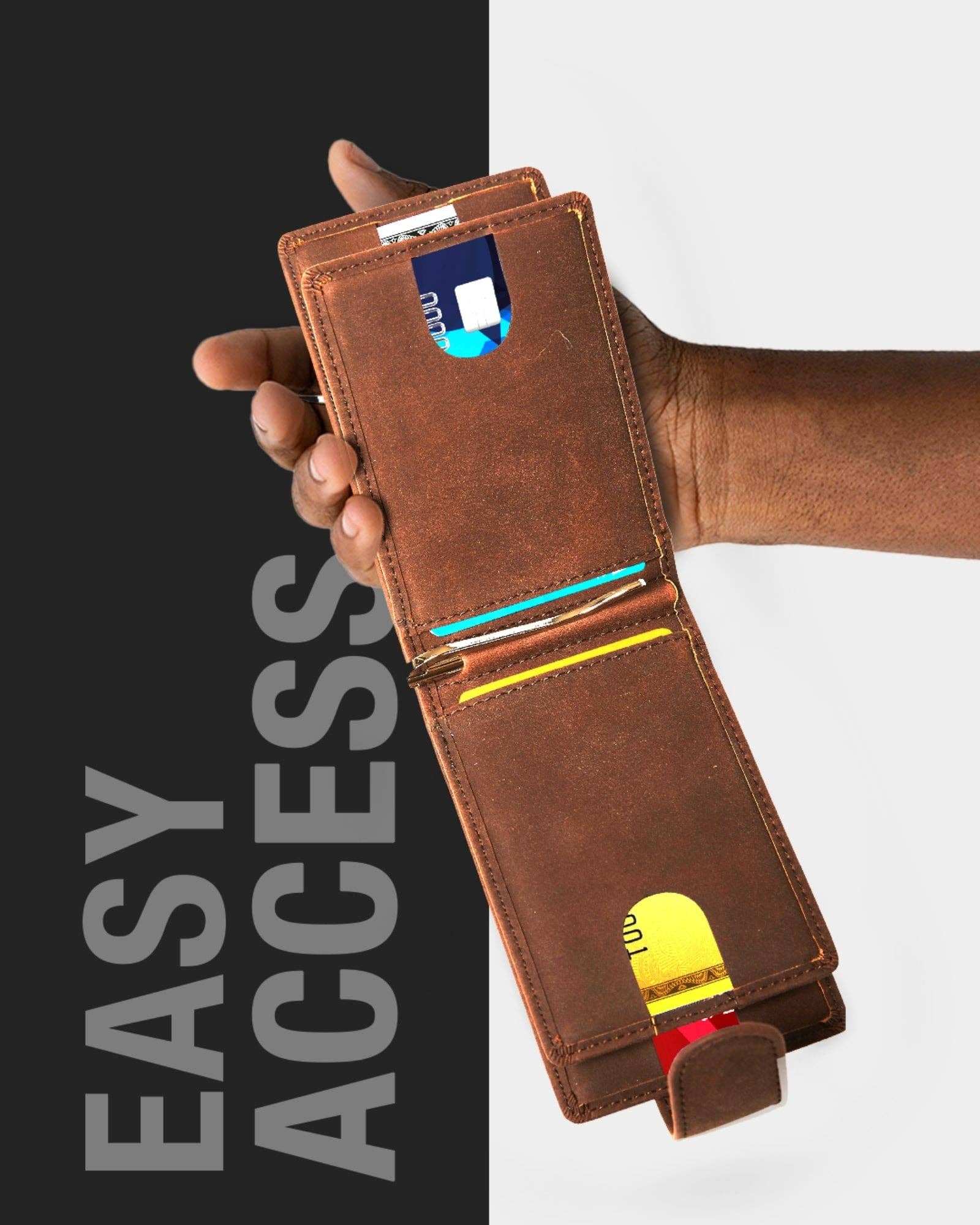 Access Denied Accessories – wholesale Wallet - Men’s – Bifold Wallet With Removable Money Clip Snap Closure15