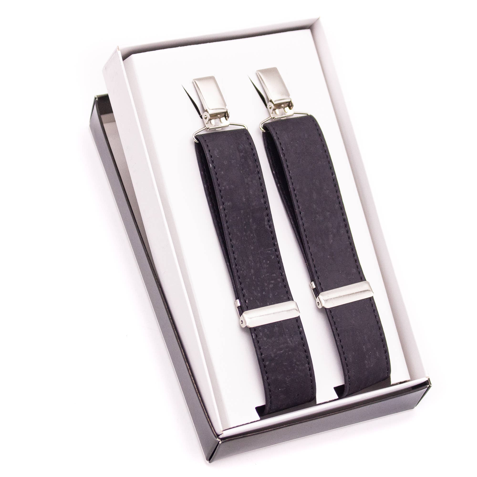 Meninas Bonitas Cork - Venta al por mayor Tirantes - Hombre - Tirantes de corcho ajustables negros para hombre SUSPENDER L-542-B1