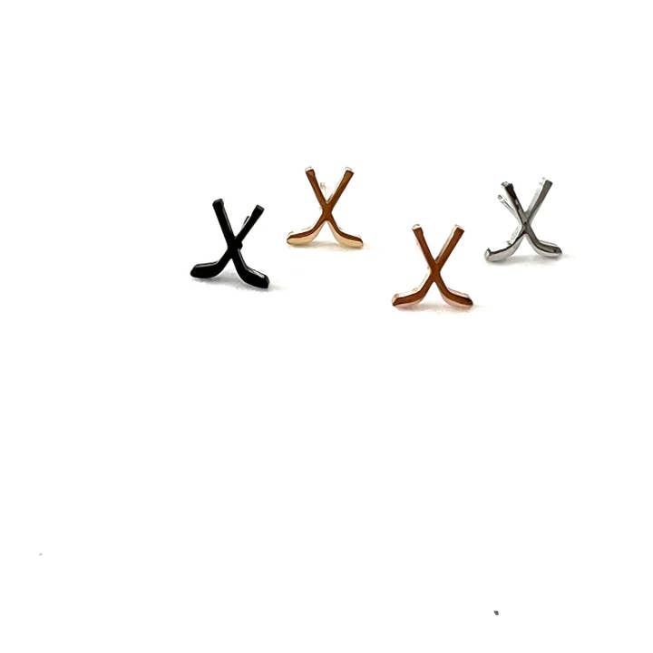 Hockey Stick Earrings for wholesale by Royce and Oak