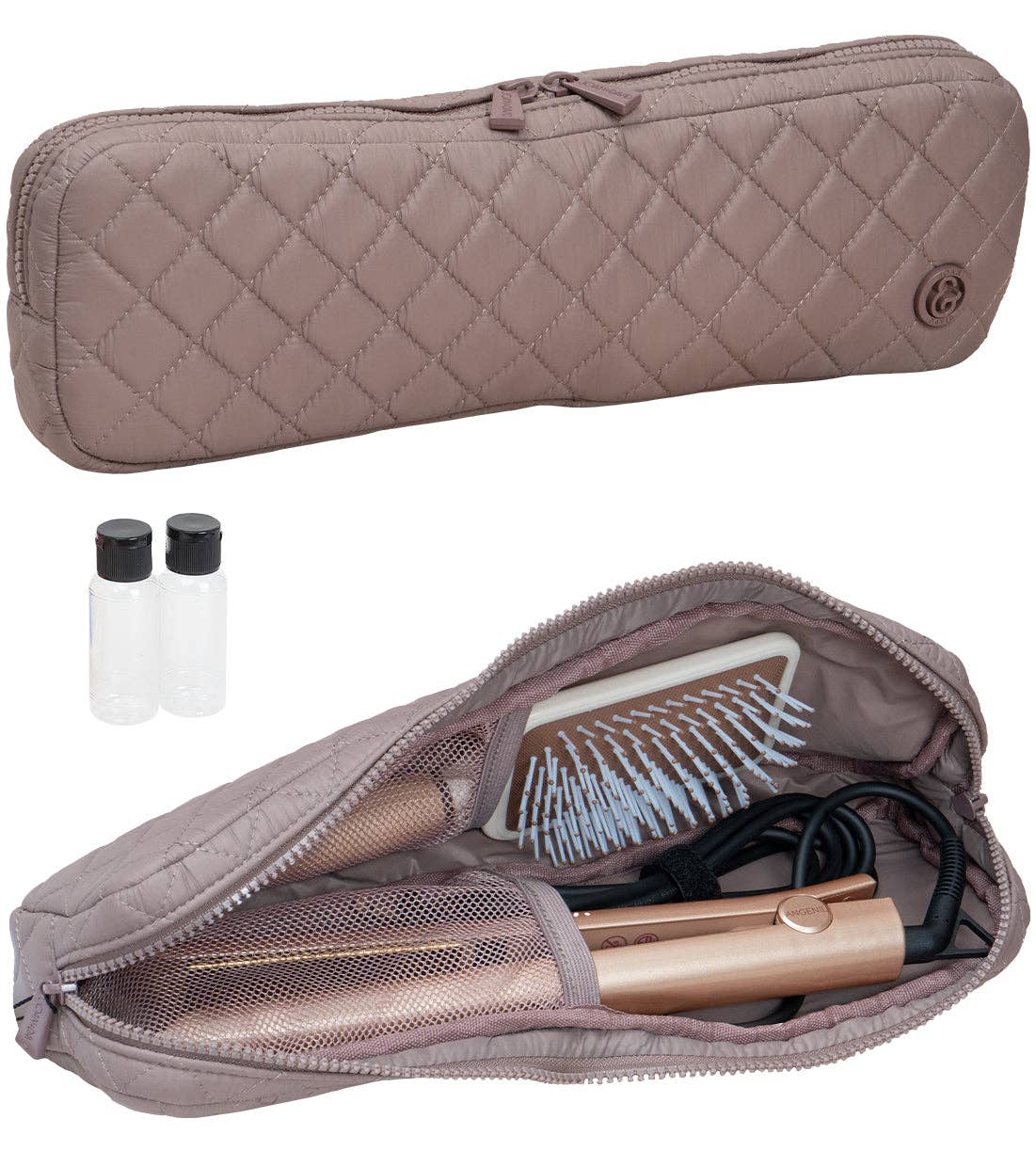 Magid - Wholesale Makeup/Cosmetic Bag - Joan & David Diamond Quilted Hair Tool Zippered Travel Case7