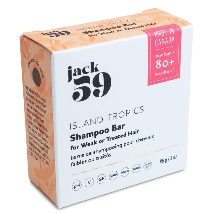 Jack59 Inc. - Wholesale Shampoo Puck/Solid Shampoo - Island Tropics Shampoo Bar - Fresh Coconut - Jack591