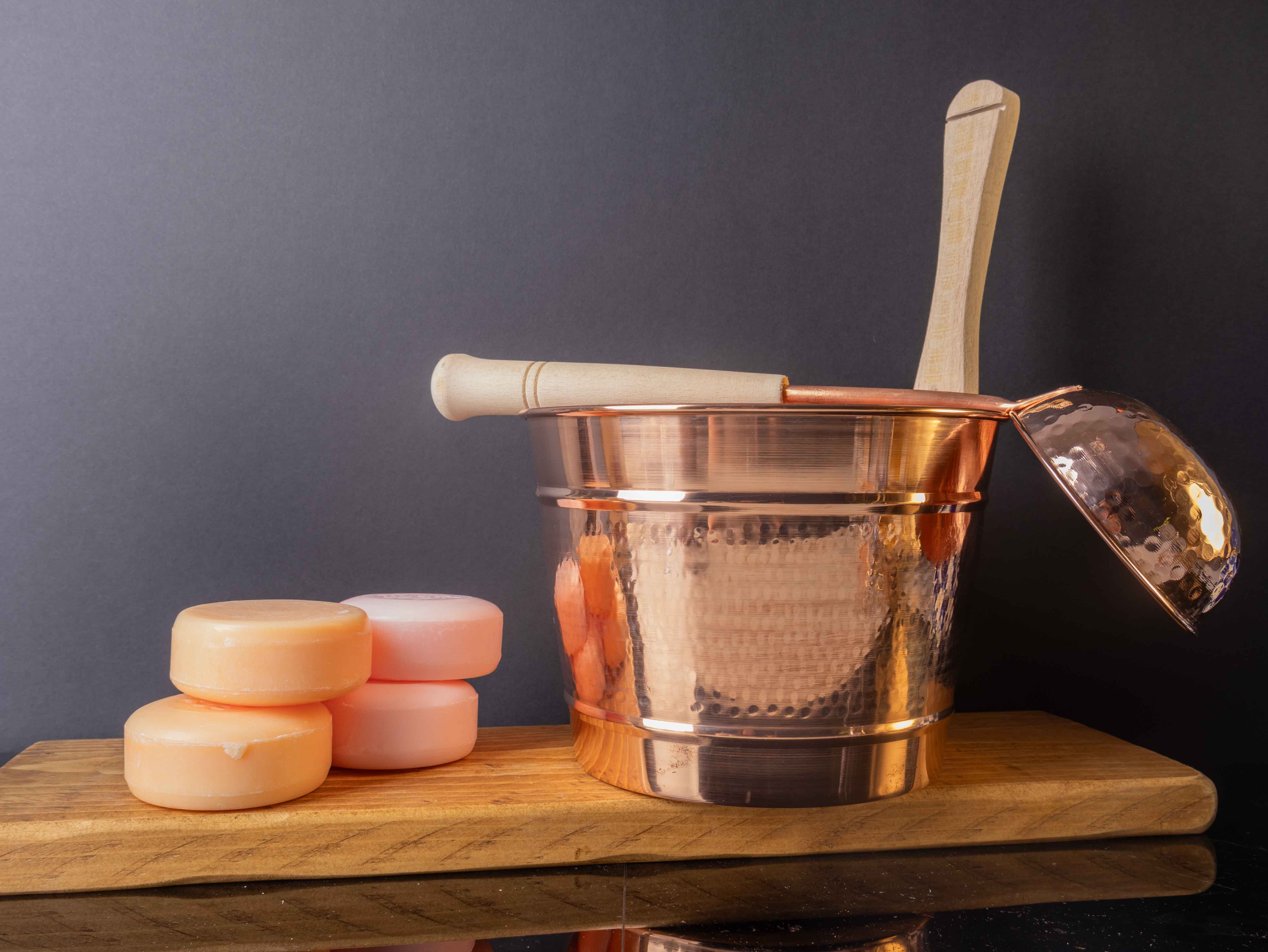 Kayrana - Venta al por mayor Cucharones - Cucharón de cobre con mango de madera6