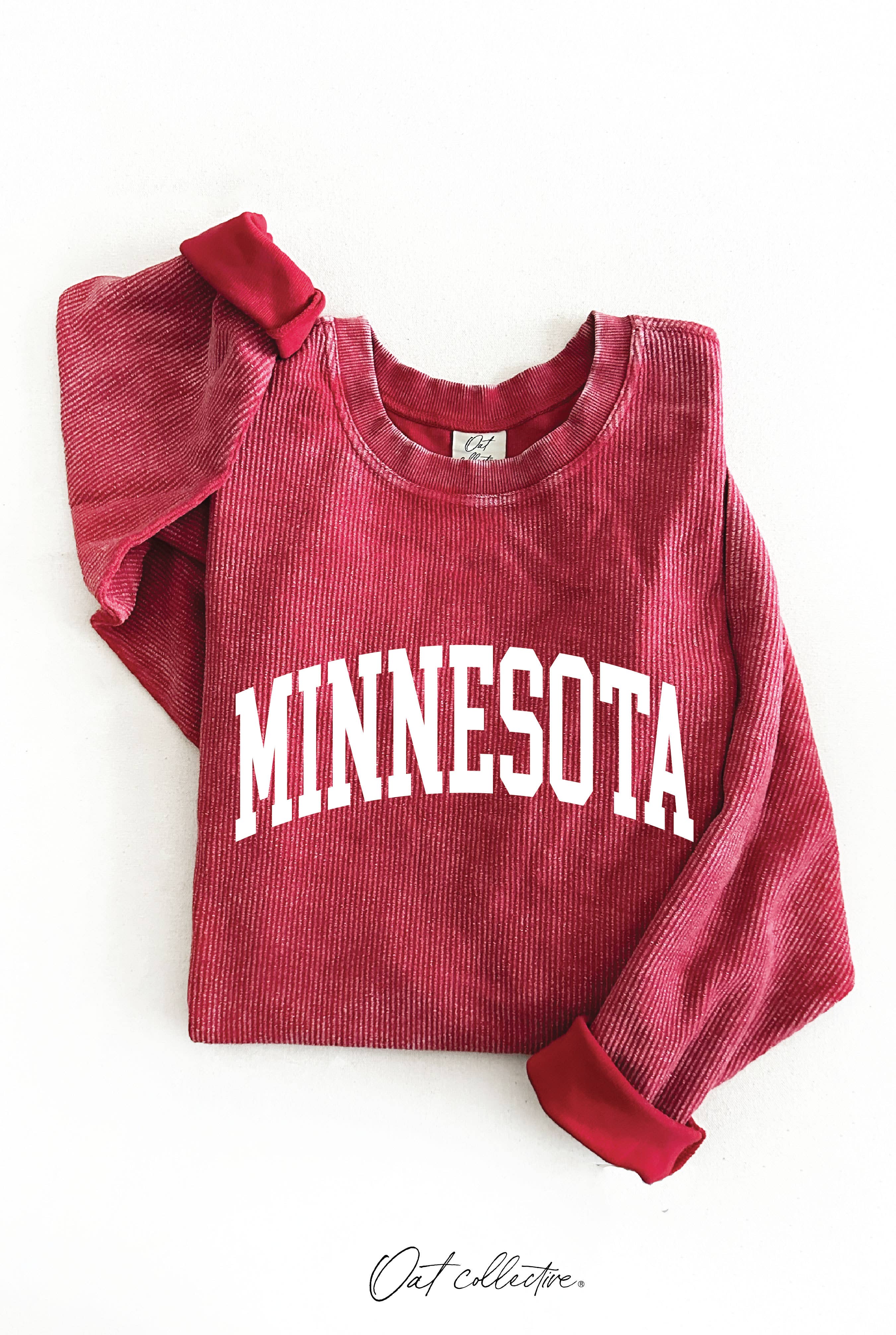 OAT COLLECTIVE – Camisola gráfica - Mulher por atacado – Pulôver Thermal Vintage MINNESOTA 14