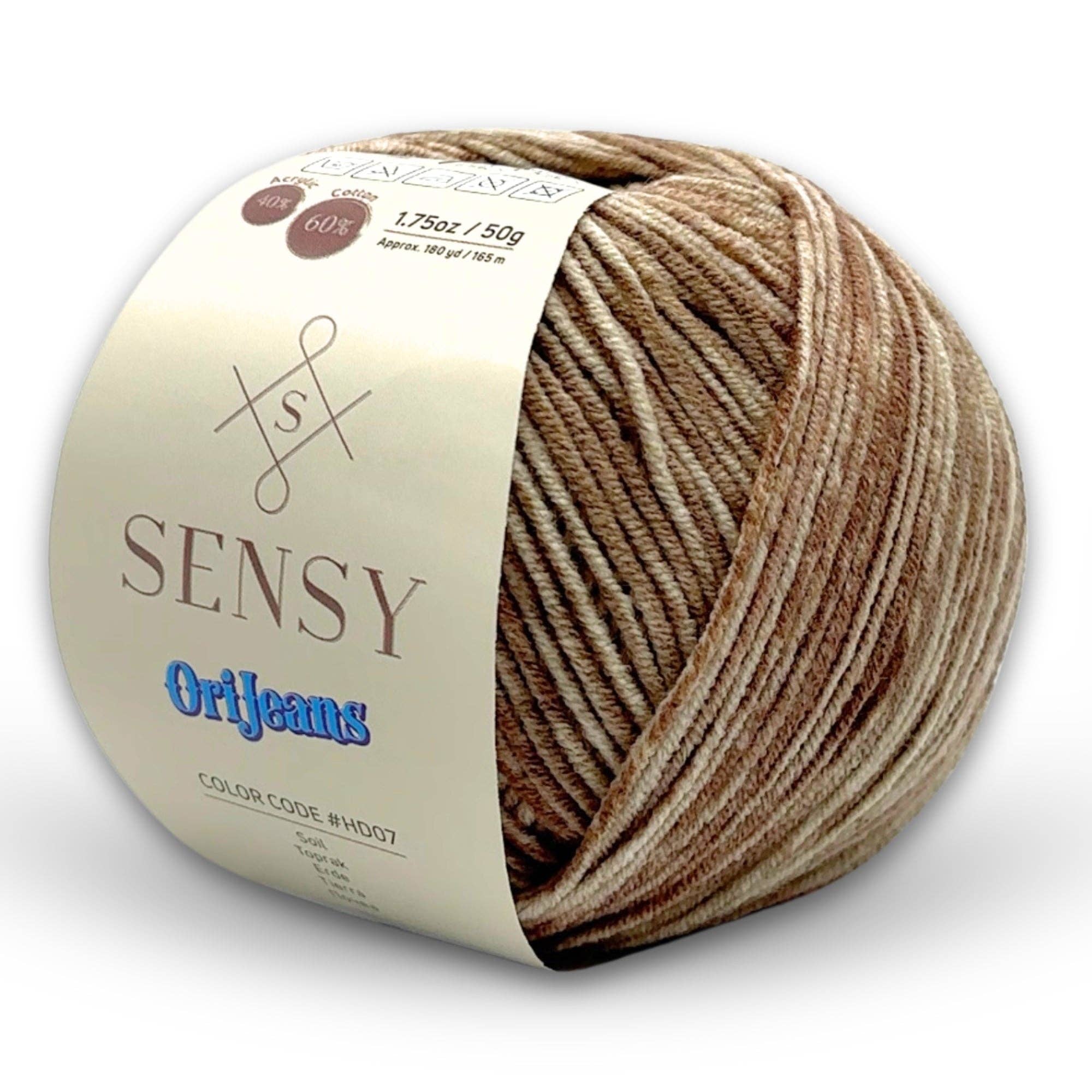 Sensy - Wholesale Yarn - Sensy OriJeans Yarn, 1.75 oz, 180 yards, Gauge 2 Fine20