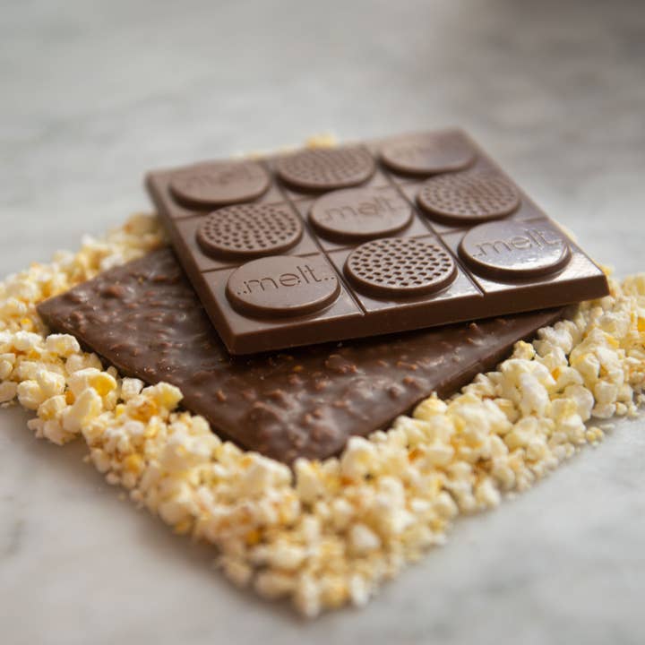 Melt Chocolates - Wholesale Chocolate Bar - Popcorn Milk Chocolate Bar