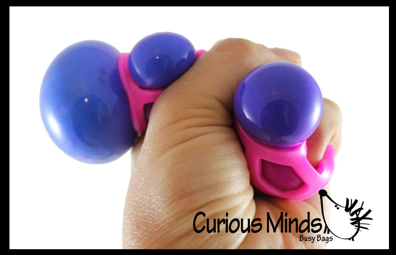 Curious Minds Toys - Venta al por mayor Juguete blando - Niños y bebés - 1 Bola Antiestrés de Apretar Rellena de Suave Pelusa Atomic Nee Doh0