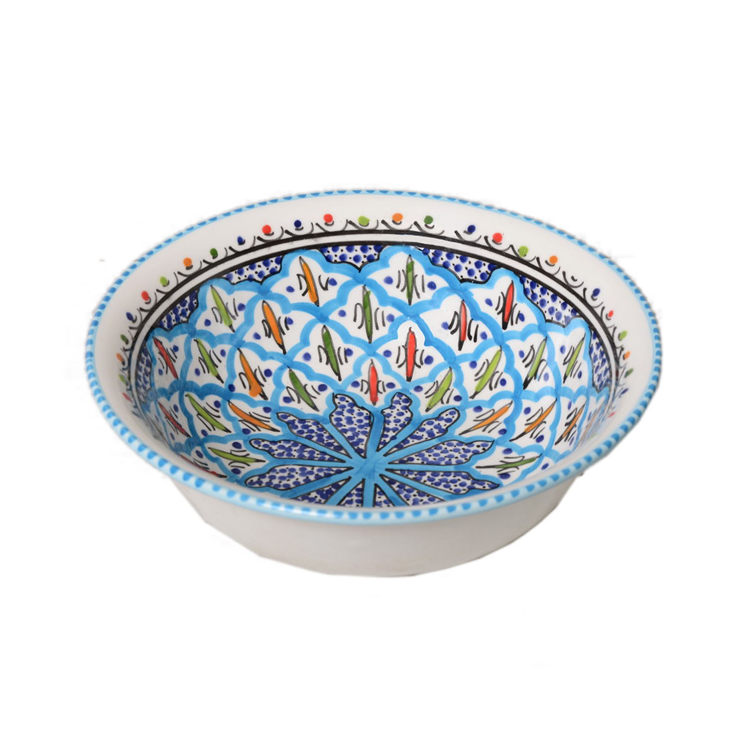 Sobremesa - Wholesale Bowl - 10" Rosette Medium Deep Ceramic Bowl, Pasta Bowl1