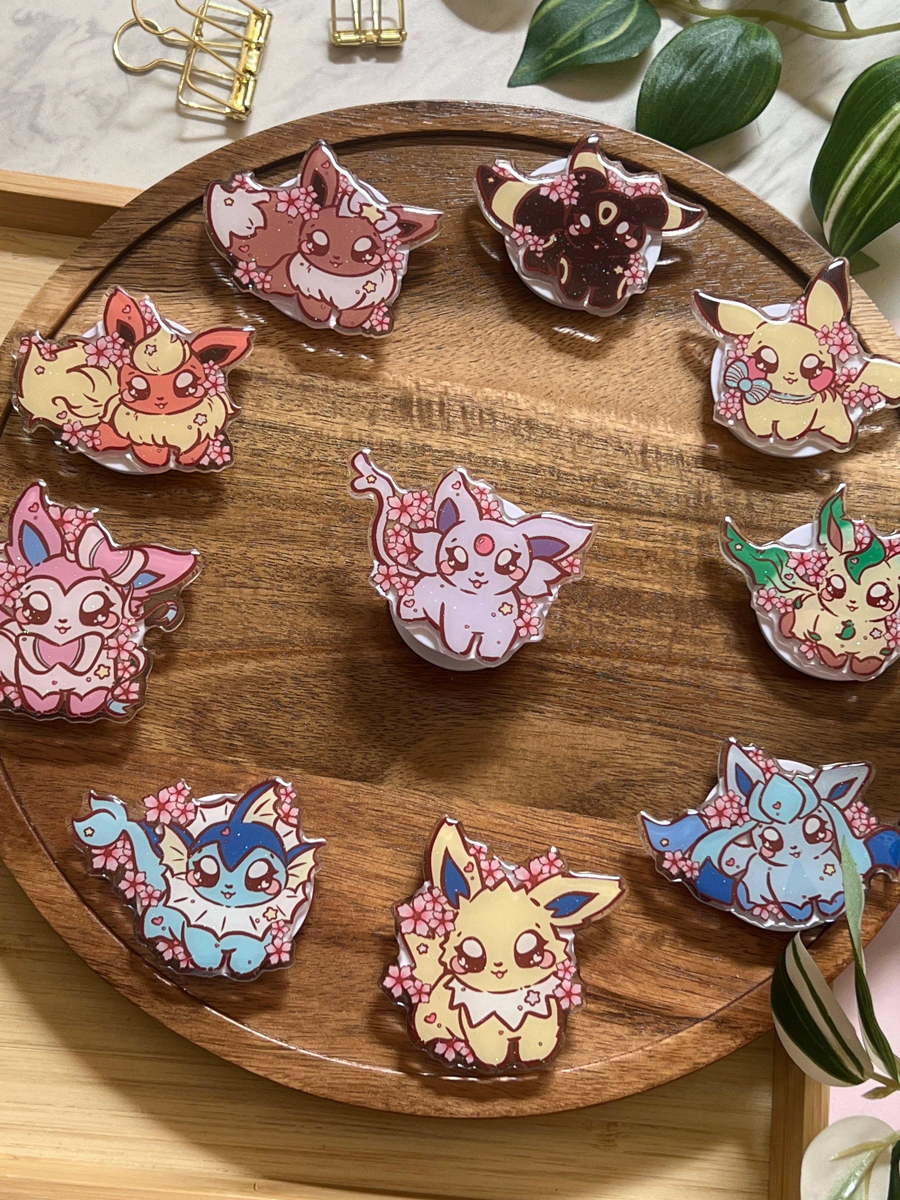 Peony Lee Art - Wholesale Phone Grip - Cherry Blossom Elemental Evolutions Glitter Epoxy Acrylic Phone Grips4