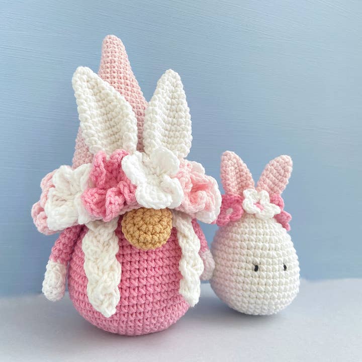 Anh2 LTD - Vendita all'ingrosso Decorazioni da tavolo - Gnomo a forma di coniglietto pasquale lavorato all'uncinetto, uovo di Pasqua, decorazione per cesto di Pasqua8